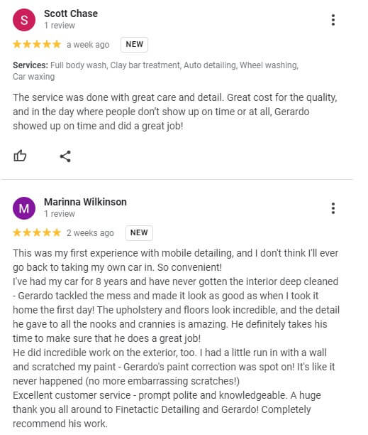 Auto detailing